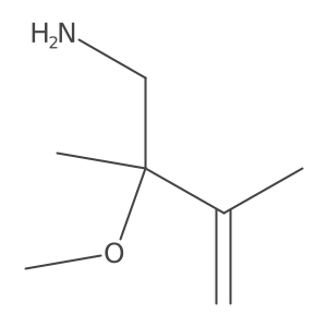 2-Methoxy-2,3-dimethylbut-3-en-1-amine Structure