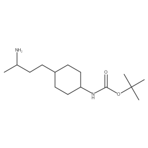 tert-butyl N-[4-(3-aminobutyl)cyclohexyl]carbamate结构式