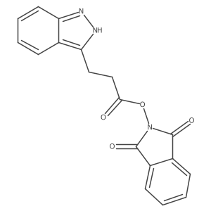 1,3-dioxo-2,3-dihydro-1H-isoindol-2-yl 3-(1H-indazol-3-yl)propanoate Structure