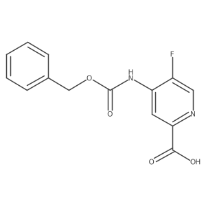 5-Fluoro-4-(phenylmethoxycarbonylamino)pyridine-2-carboxylic acid Structure