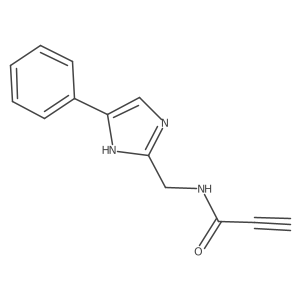 N-[(4-phenyl-1H-imidazol-2-yl)methyl]prop-2-ynamide Structure