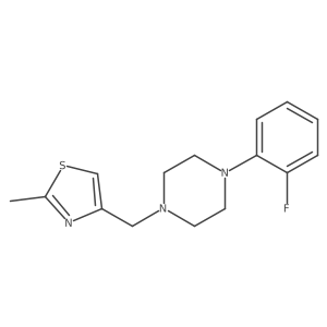 1-(2-Fluorophenyl)-4-[(2-methyl-1,3-thiazol-4-yl)methyl]piperazine Structure