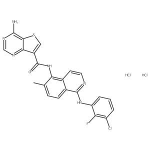 Belvarafenib dihydrochloride结构式