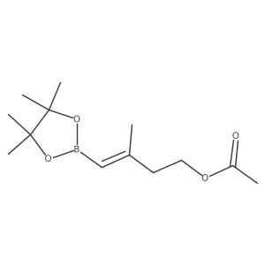 [(E)-3-methyl-4-(4,4,5,5-tetramethyl-1,3,2-dioxaborolan-2-yl)but-3-enyl] acetate结构式
