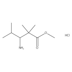 methyl(3R)-3-amino-2,2,4-trimethylpentanoatehydrochloride结构式