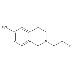 2-(2-Fluoroethyl)-1,2,3,4-tetrahydroisoquinolin-6-amine Structure