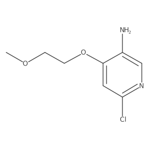 6-Chloro-4-(2-methoxyethoxy)-3-pyridinamine结构式