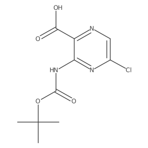 3-{[(Tert-butoxy)carbonyl]amino}-5-chloropyrazine-2-carboxylic acid Structure