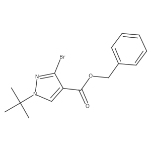 benzyl 3-bromo-1-(tert-butyl)-1H-pyrazole-4-carboxylate Structure