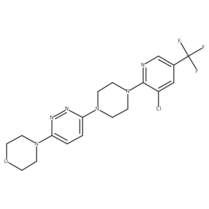 4-(6-{4-[3-Chloro-5-(trifluoromethyl)pyridin-2-yl]piperazin-1-yl}pyridazin-3-yl)morpholine Structure