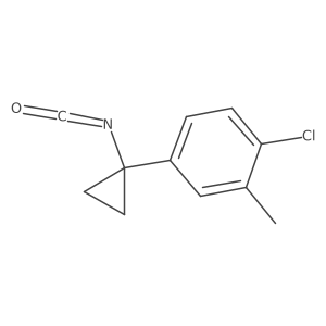 1-Chloro-4-(1-isocyanatocyclopropyl)-2-methylbenzene Structure