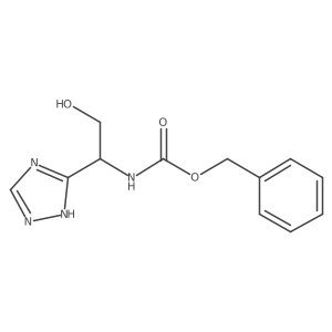 benzyl N-[(1S)-2-hydroxy-1-(1H-1,2,4-triazol-3-yl)ethyl]carbamate Structure