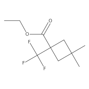 Ethyl 3,3-dimethyl-1-(trifluoromethyl)cyclobutane-1-carboxylate Structure