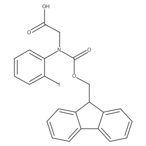 2-({[(9H-fluoren-9-yl)methoxy]carbonyl}(2-iodophenyl)amino)acetic acid结构式