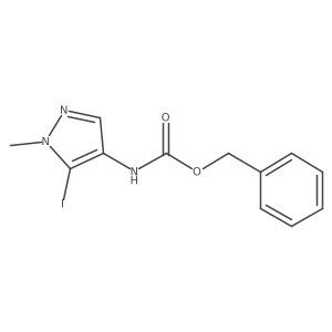 benzyl N-(5-iodo-1-methyl-1H-pyrazol-4-yl)carbamate结构式