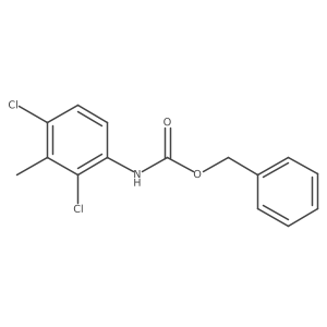 benzyl N-(2,4-dichloro-3-methylphenyl)carbamate结构式