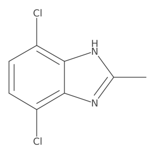 4,7-Dichloro-2-methyl-1H-benzo[d]imidazole结构式