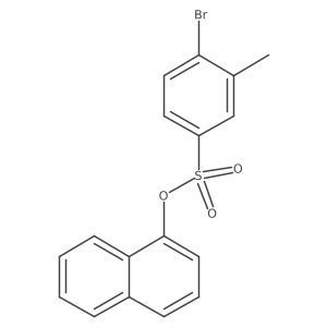 Naphthalen-1-yl 4-bromo-3-methylbenzenesulfonate结构式