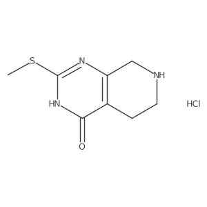 2-(Methylthio)-5,6,7,8-tetrahydropyrido[3,4-d]pyrimidin-4(1H)-one hydrochloride Structure