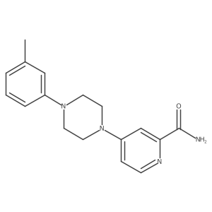 4-[4-(3-Methylphenyl)piperazin-1-yl]pyridine-2-carboxamide结构式