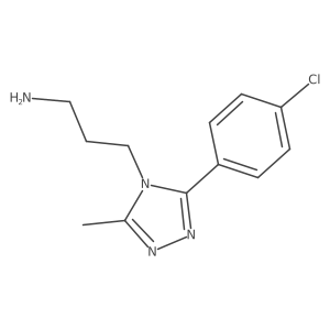 3-[3-(4-chlorophenyl)-5-methyl-4H-1,2,4-triazol-4-yl]propan-1-amine Structure