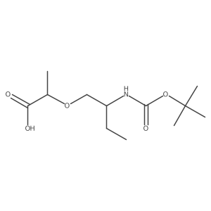 2-(2-{[(Tert-butoxy)carbonyl]amino}butoxy)propanoic acid结构式