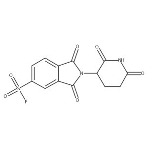 2-(2,6-dioxopiperidin-3-yl)-1,3-dioxo-2,3-dihydro-1H-isoindole-5-sulfonyl fluoride结构式