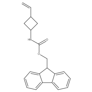 (9H-fluoren-9-yl)methyl N-(3-ethenylcyclobutyl)carbamate结构式