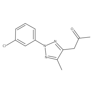 1-[2-(3-Chlorophenyl)-5-methyl-2H-1,2,3-triazol-4-yl]-2-propanone Structure