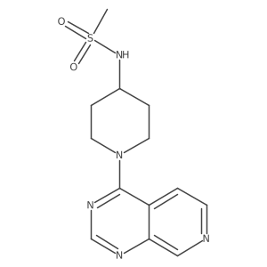 N-(1-{pyrido[3,4-d]pyrimidin-4-yl}piperidin-4-yl)methanesulfonamide Structure