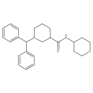 1-(diphenylmethyl)-N-(oxan-4-yl)piperidine-3-carboxamide Structure