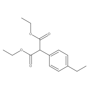 Propanedioic acid, 2-(4-ethylphenyl)-, 1,3-diethyl ester结构式
