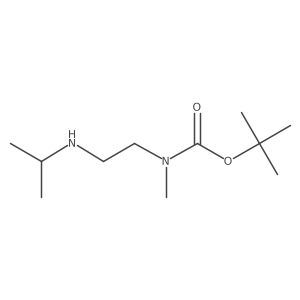 tert-butyl N-methyl-N-{2-[(propan-2-yl)amino]ethyl}carbamate结构式