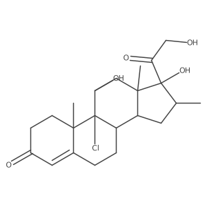 1,2-Dihydro Beclomethasone结构式