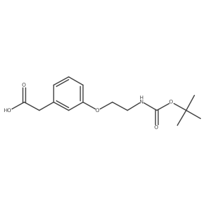 2-(3-(2-((tert-Butoxycarbonyl)amino)ethoxy)phenyl)acetic acid Structure