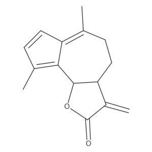 (3aS,9bS)-6,9-Dimethyl-3-methylene-3,3a,4,5-tetrahydroazuleno[4,5-b]furan-2(9bH)-one Structure