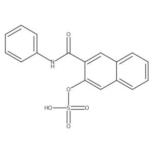 3-(Phenylcarbamoyl)naphthalen-2-yl hydrogen sulfate结构式