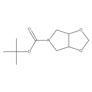 Tert-butyl 3,4-methylenedioxypyrrolidine-1-carboxylate Structure