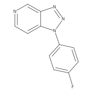 1-(4-Fluorophenyl)-1H-1,2,3-triazolo[4,5-c]pyridine结构式