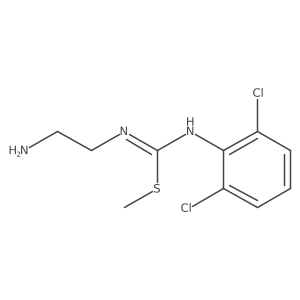 1-(2-Aminoethyl)-3-(2,6-dichlorophenyl)-2-methylthiopseudourea Structure