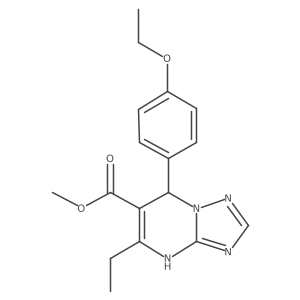 Methyl 7-(4-ethoxyphenyl)-5-ethyl-4,7-dihydro-[1,2,4]triazolo[1,5-a]pyrimidine-6-carboxylate Structure