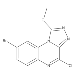 8-Bromo-4-chloro-1-methoxy-[1,2,4]triazolo[4,3-a]quinoxaline Structure
