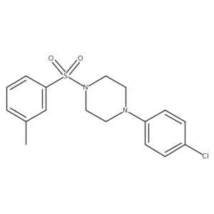 1-(4-Chlorophenyl)-4-(3-methylbenzenesulfonyl)piperazine结构式