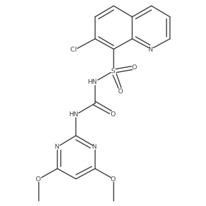 8-Quinolinesulfonamide,7-chloro-n-[[(4,6-dimethoxy-2-pyrimidinyl)amino]carbonyl]-结构式
