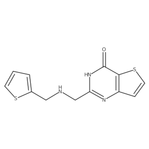 2-(((Thiophen-2-ylmethyl)amino)methyl)thieno[3,2-d]pyrimidin-4(3h)-one结构式