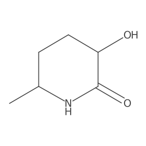 (3R,6R)-3-Hydroxy-6-methylpiperidin-2-one结构式
