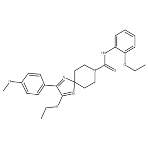 N-(2-ethoxyphenyl)-2-(ethylthio)-3-(4-methoxyphenyl)-1,4,8-triazaspiro[4.5]deca-1,3-diene-8-carboxamide Structure