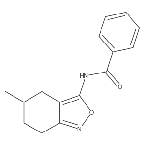 N-(5-methyl-4,5,6,7-tetrahydro-2,1-benzisoxazol-3-yl)benzamide结构式