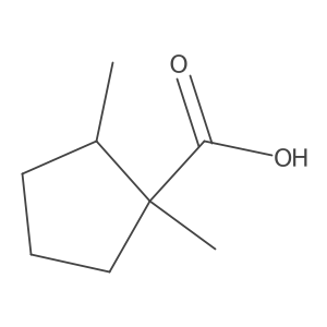 1,2-Dimethylcyclopentane-1-carboxylic acid Structure