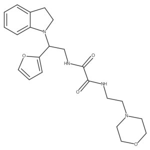 N1-(2-(furan-2-yl)-2-(indolin-1-yl)ethyl)-N2-(2-morpholinoethyl)oxalamide Structure